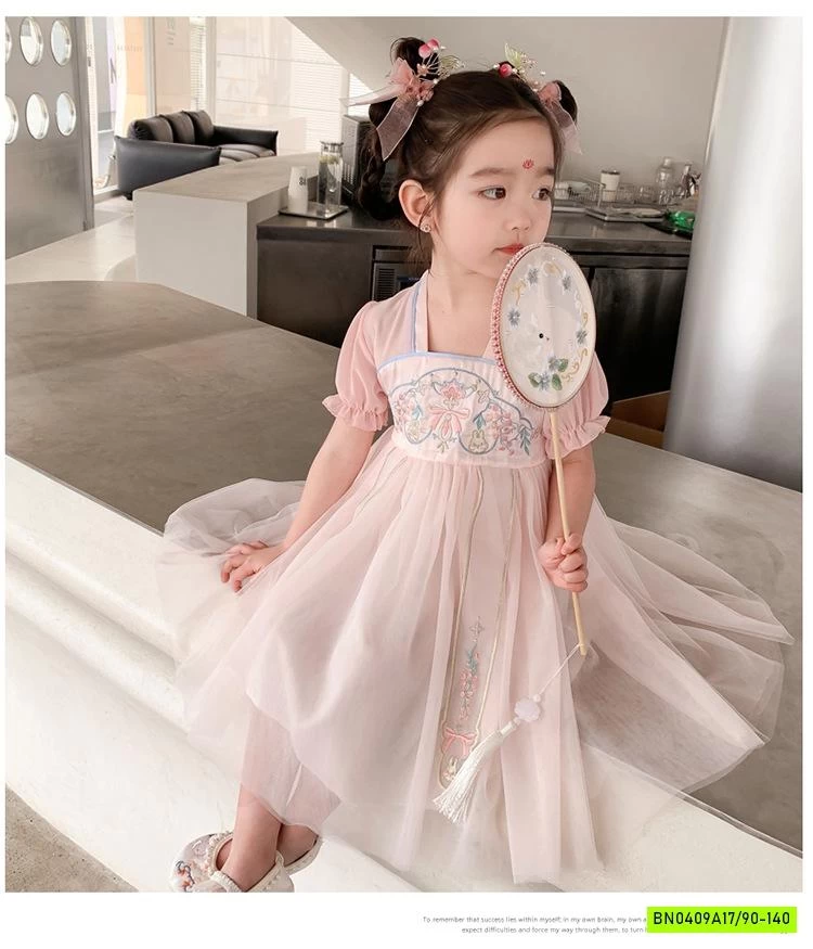 VÁY CỔ TRANG HỒNG XINH XẮN