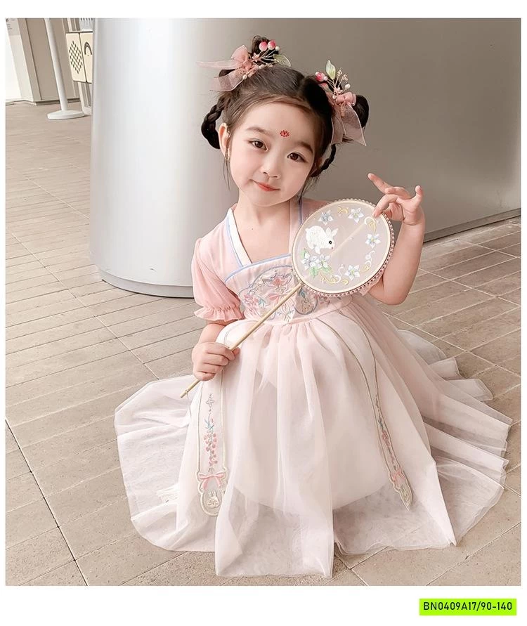 VÁY CỔ TRANG HỒNG XINH XẮN