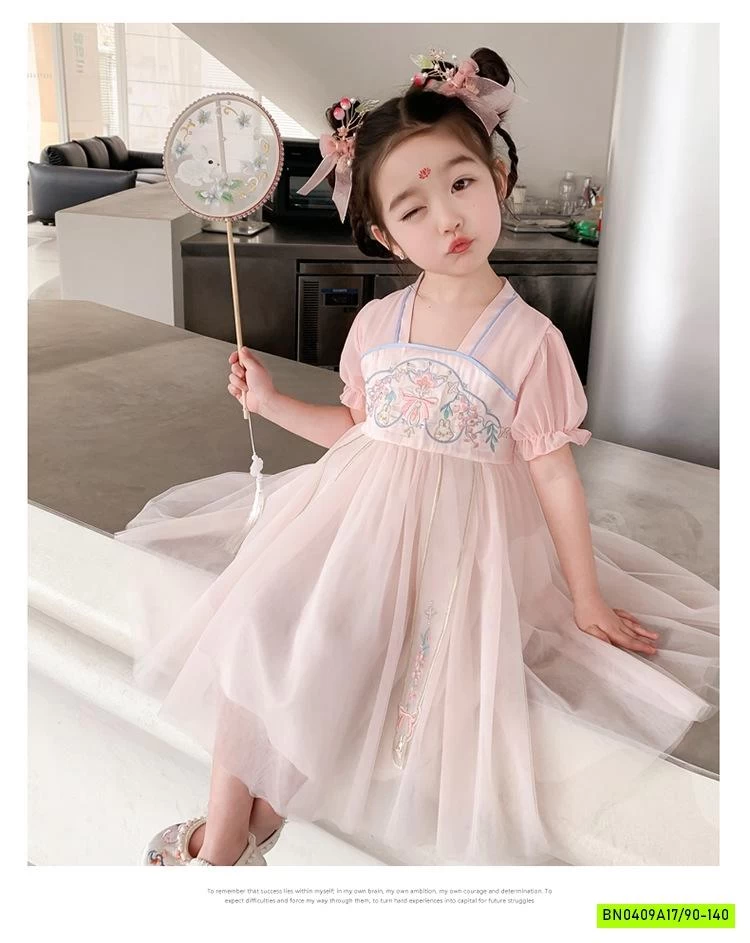 VÁY CỔ TRANG HỒNG XINH XẮN