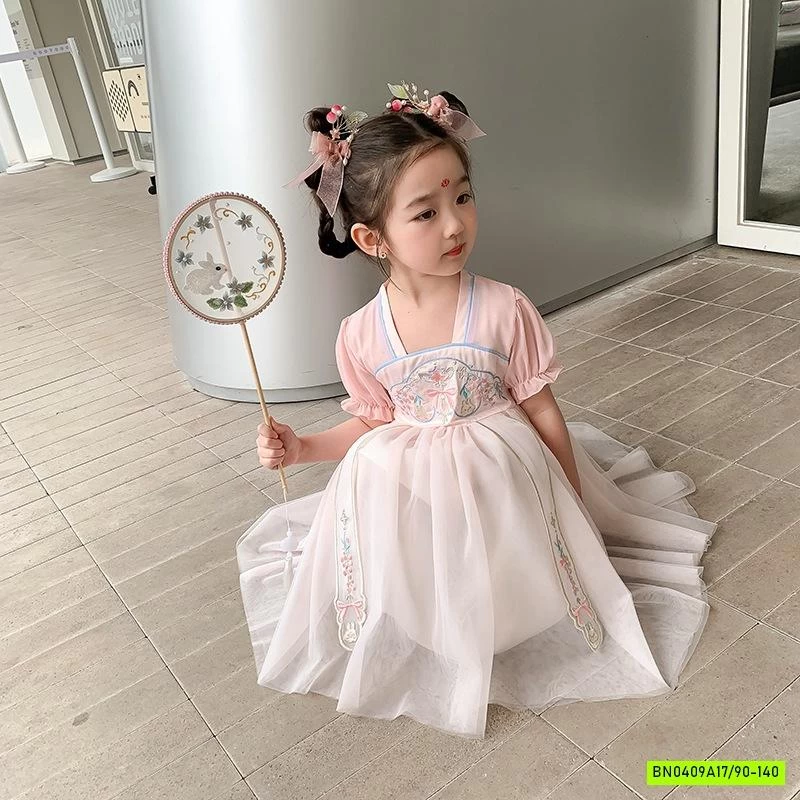 VÁY CỔ TRANG HỒNG XINH XẮN