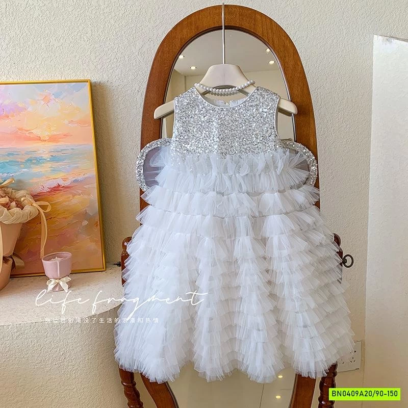 ĐẦM VOAN TẦNG KÈM CÁNH XINH XẮN