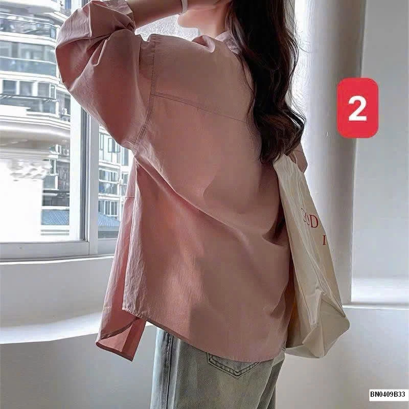 ÁO SƠ MI DÁNG RỘNG MÙA HÈ