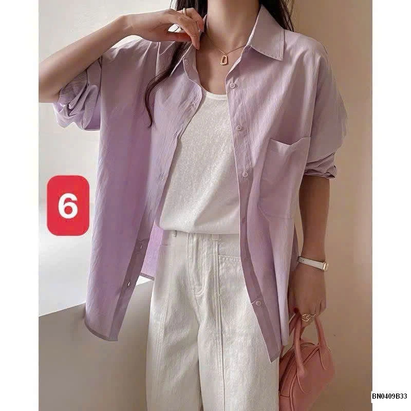 ÁO SƠ MI DÁNG RỘNG MÙA HÈ