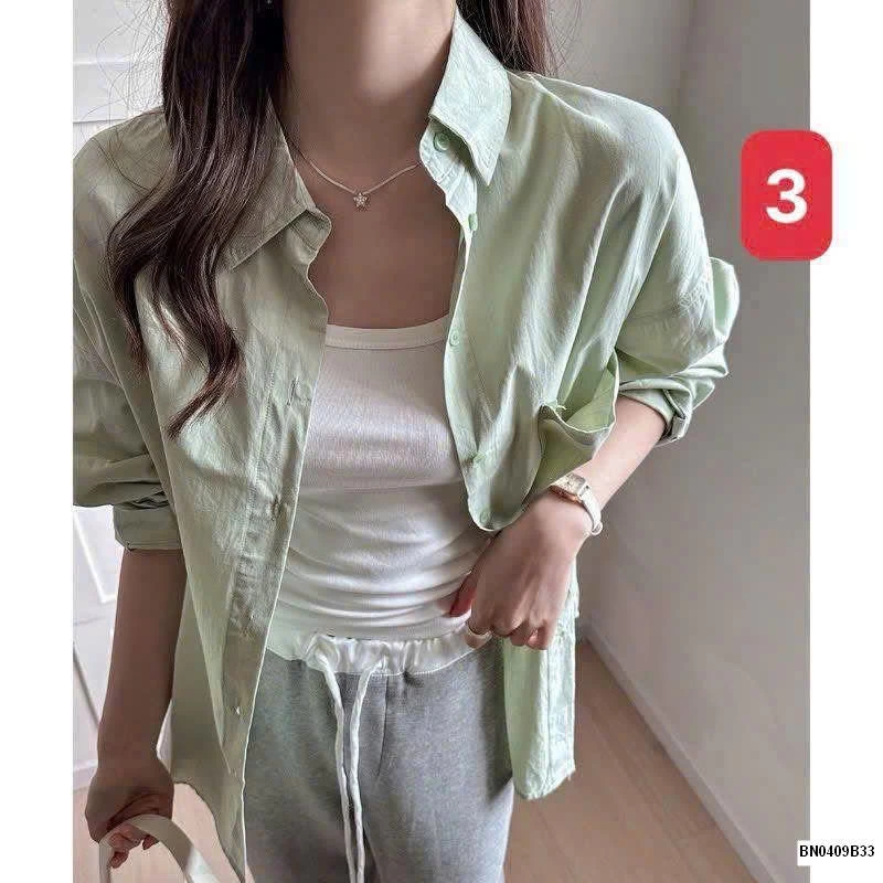 ÁO SƠ MI DÁNG RỘNG MÙA HÈ