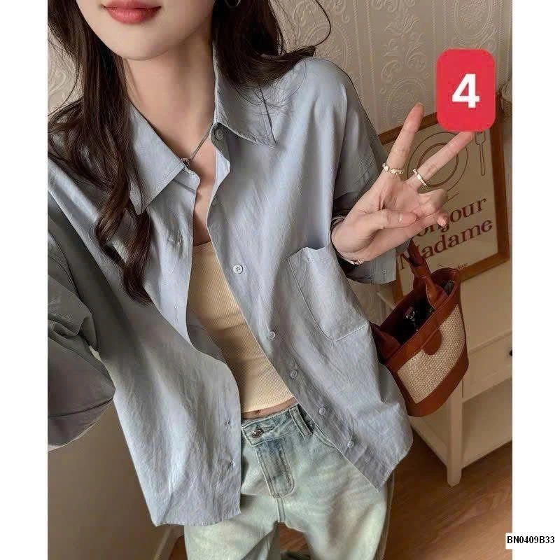 ÁO SƠ MI DÁNG RỘNG MÙA HÈ