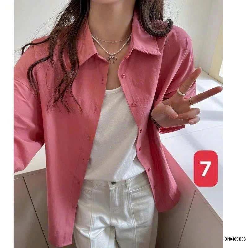 ÁO SƠ MI DÁNG RỘNG MÙA HÈ