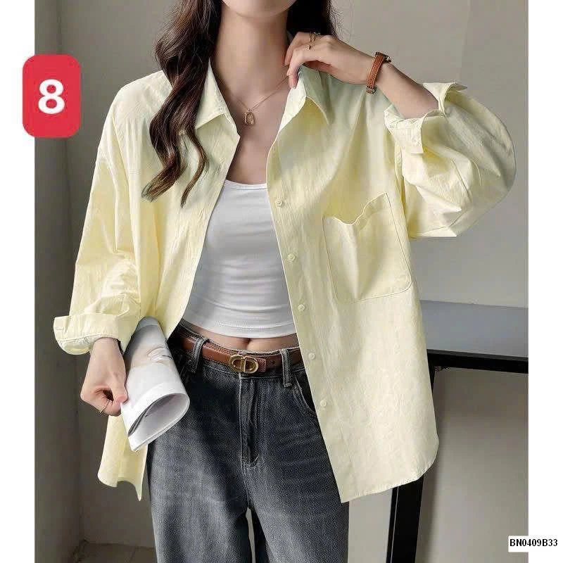 ÁO SƠ MI DÁNG RỘNG MÙA HÈ