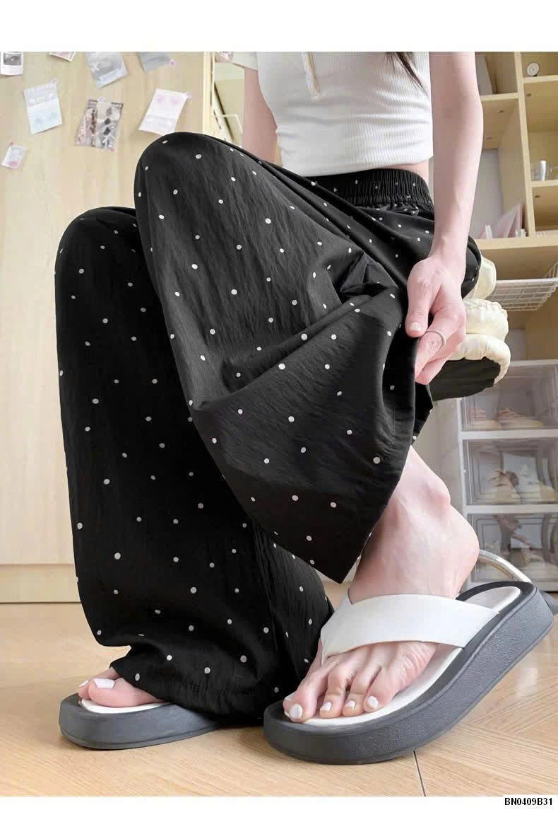 QUẦN ỐNG RỘNG CHẤM BI