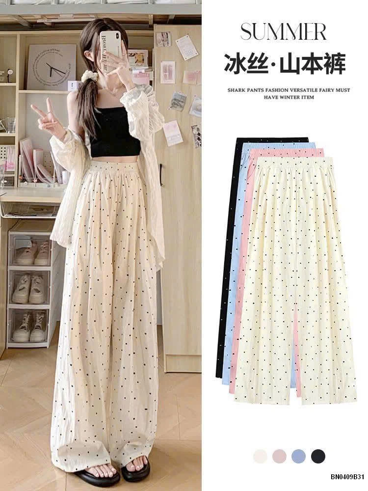 QUẦN ỐNG RỘNG CHẤM BI