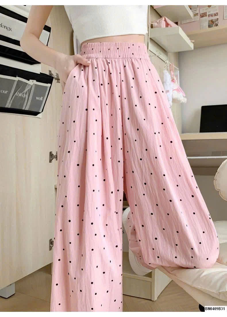 QUẦN ỐNG RỘNG CHẤM BI