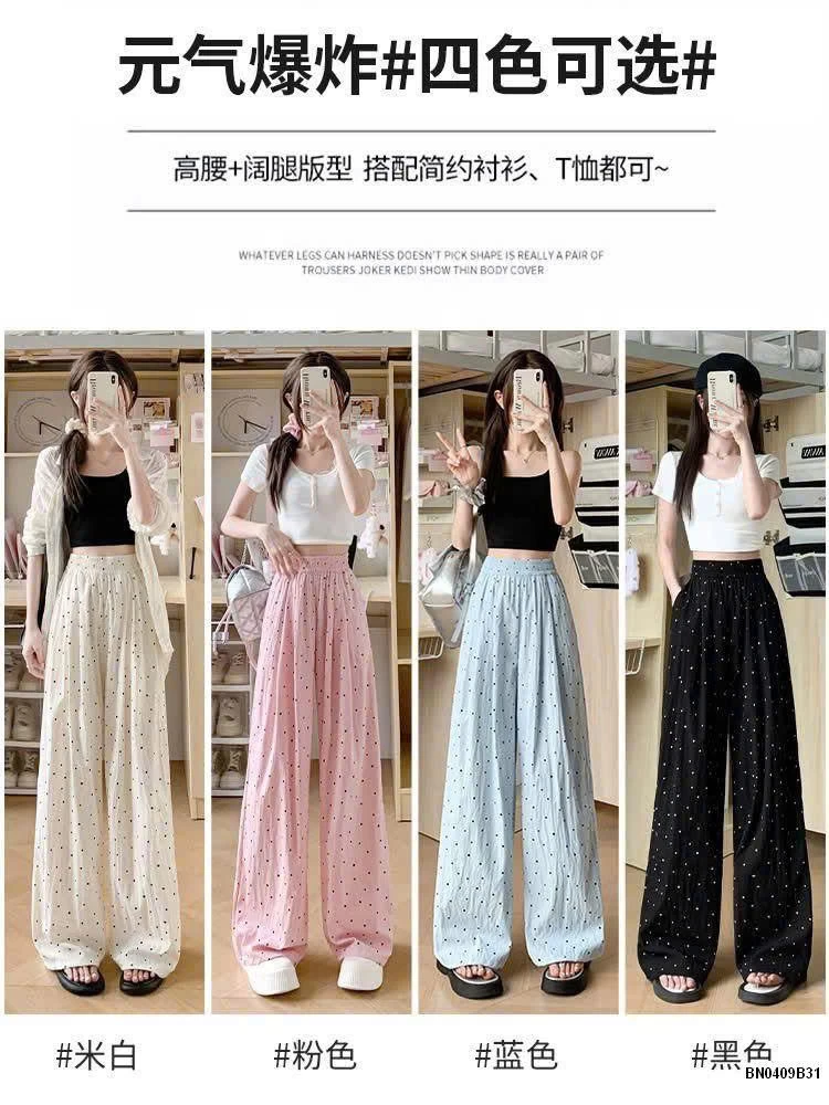 QUẦN ỐNG RỘNG CHẤM BI