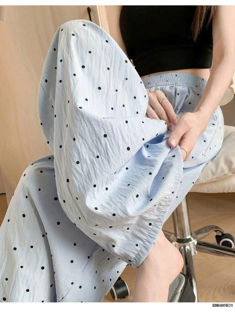 QUẦN ỐNG RỘNG CHẤM BI