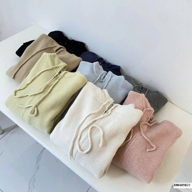 ÁO LEN LIỀN MŨ KHÓA KÉO R.S.STUIDO