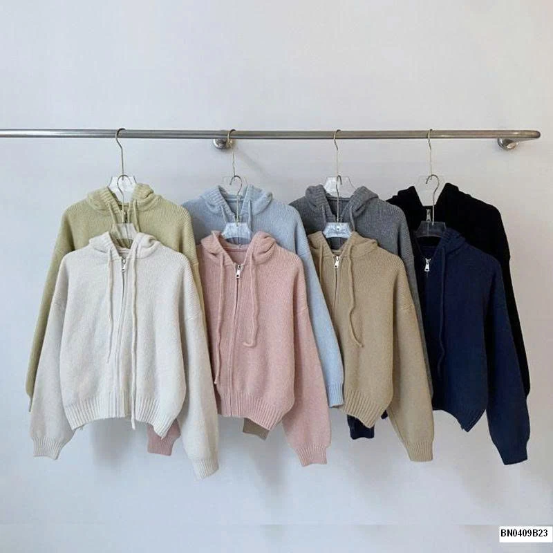 ÁO LEN LIỀN MŨ KHÓA KÉO R.S.STUIDO