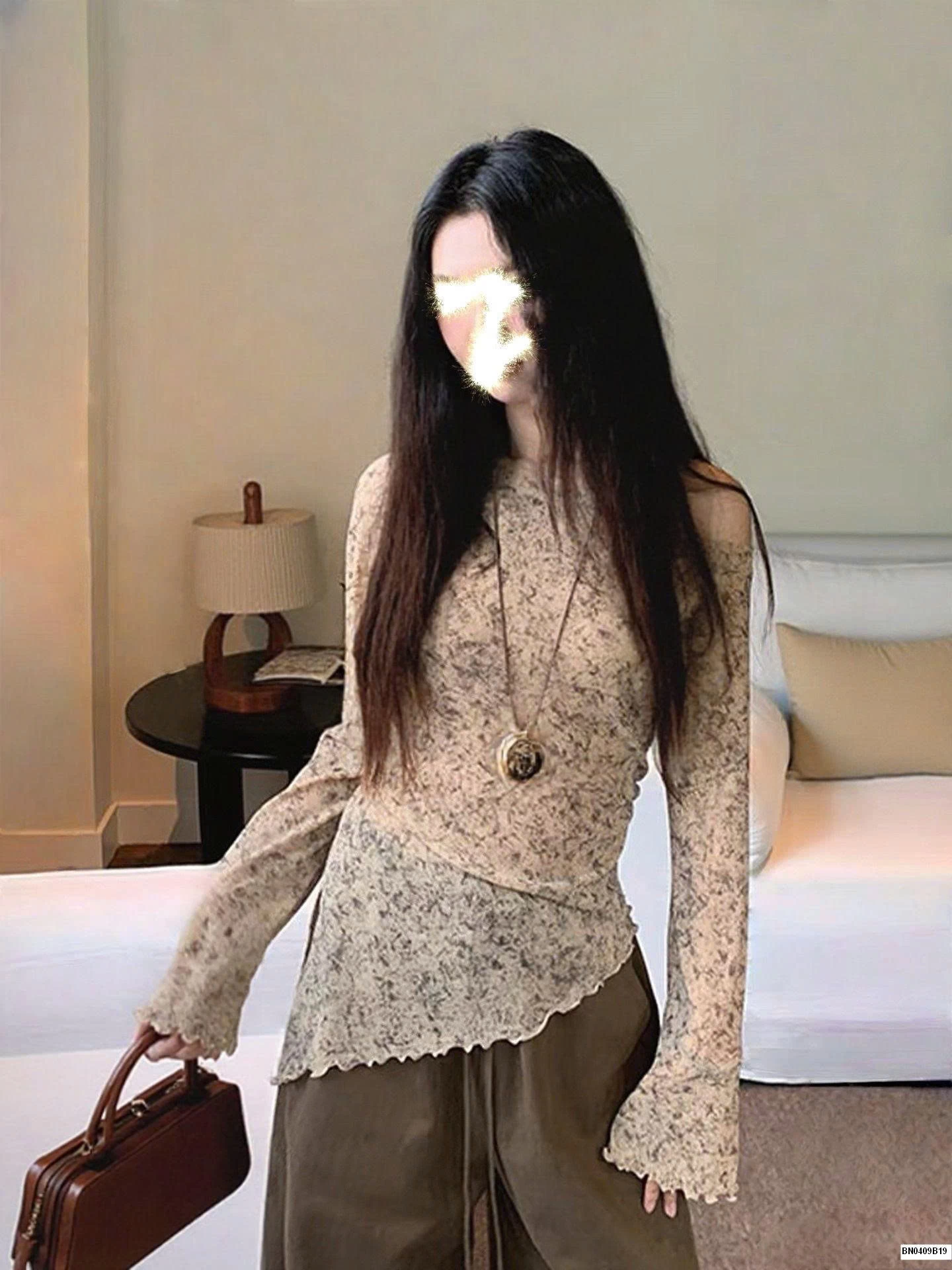 ÁO DỆT KIM VẠT CHÉO