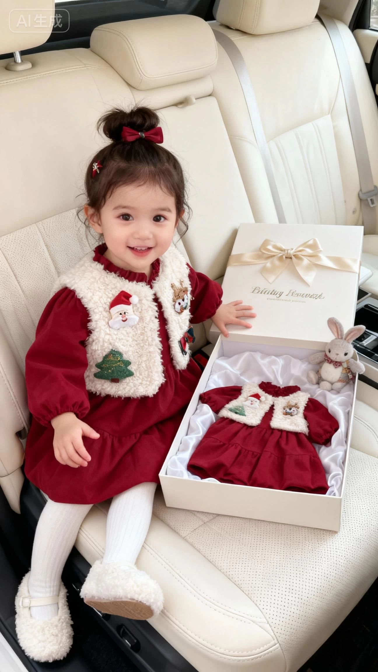 SÉT VÁY/BỘ ĐỎ GIÁNG SINH CHO BÉ