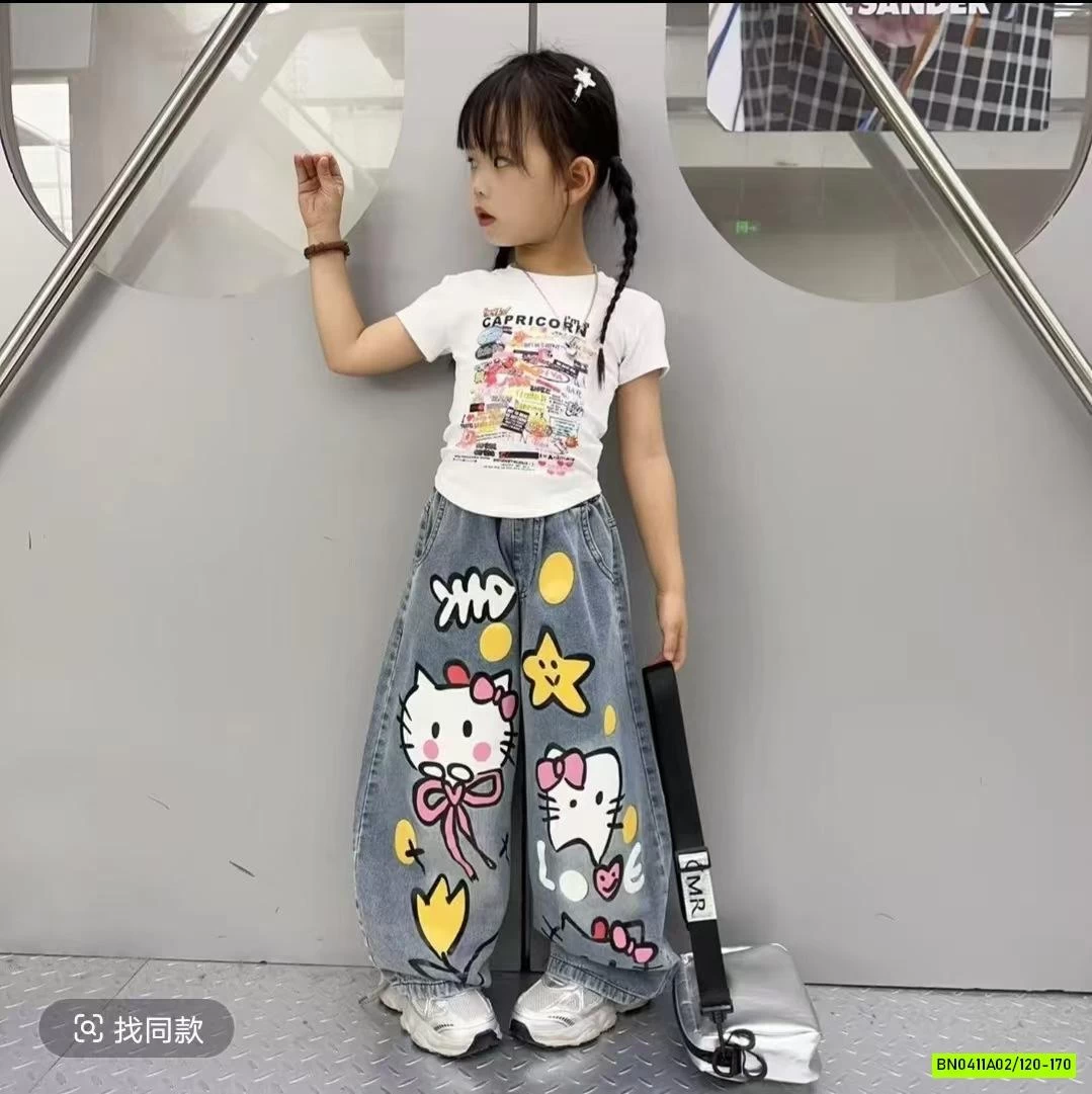 CROPTOP RÚT EO MIX JEANS KITTY