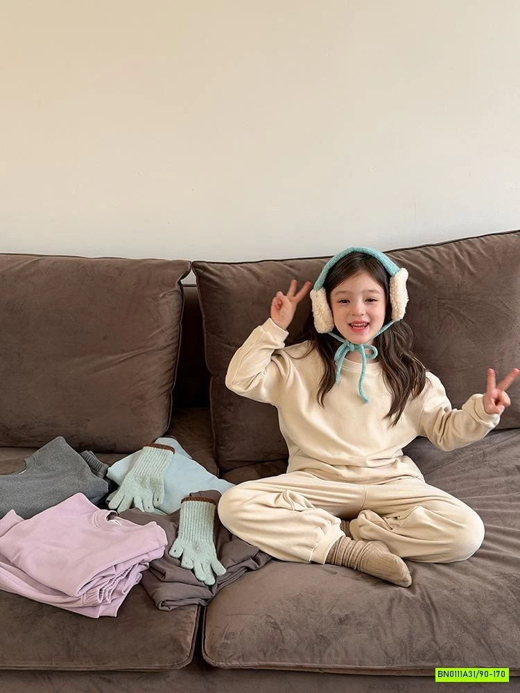 BỘ NỈ TRƠN MÀU 25H034 AMBB