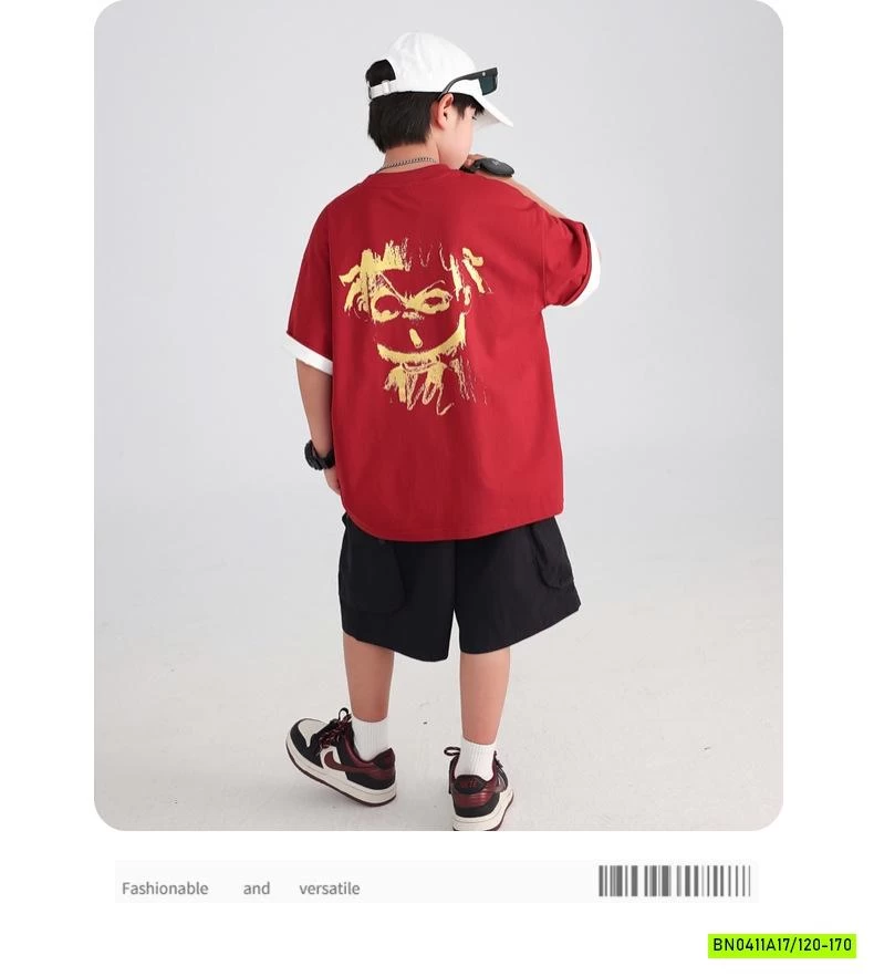 ÁO THUN CỔ TRÒN IN HÌNH LƯNG HHBABY