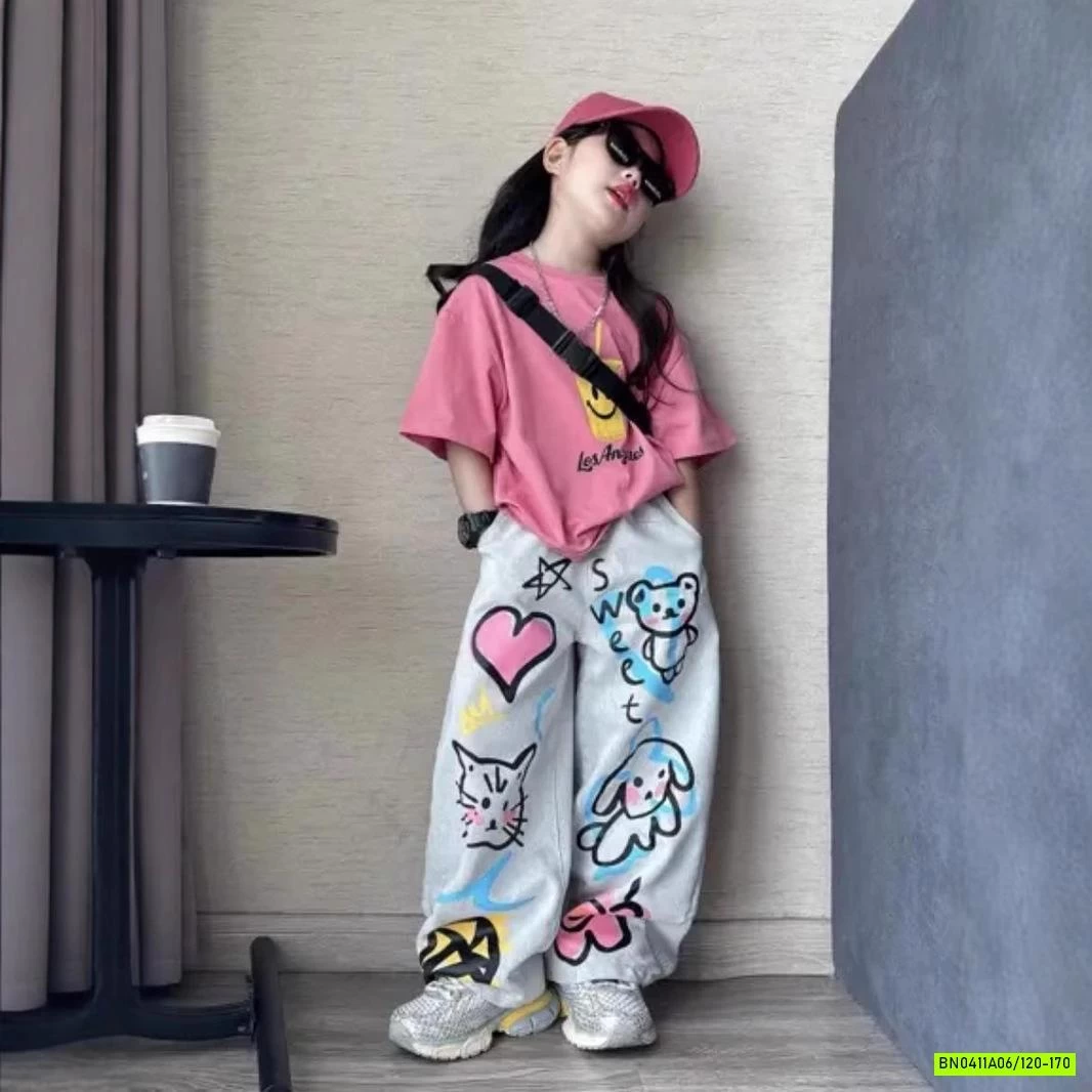 ÁO THUN CỐC NƯỚC MIX JEANS IN GẤU