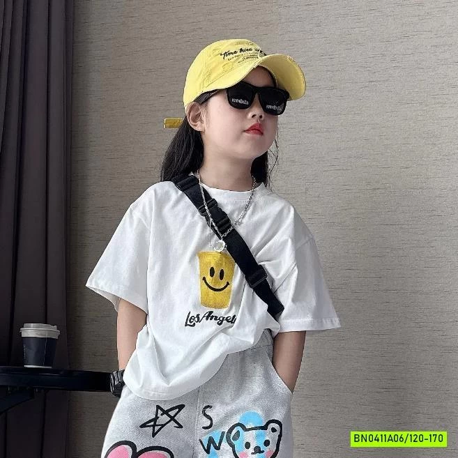 ÁO THUN CỐC NƯỚC MIX JEANS IN GẤU