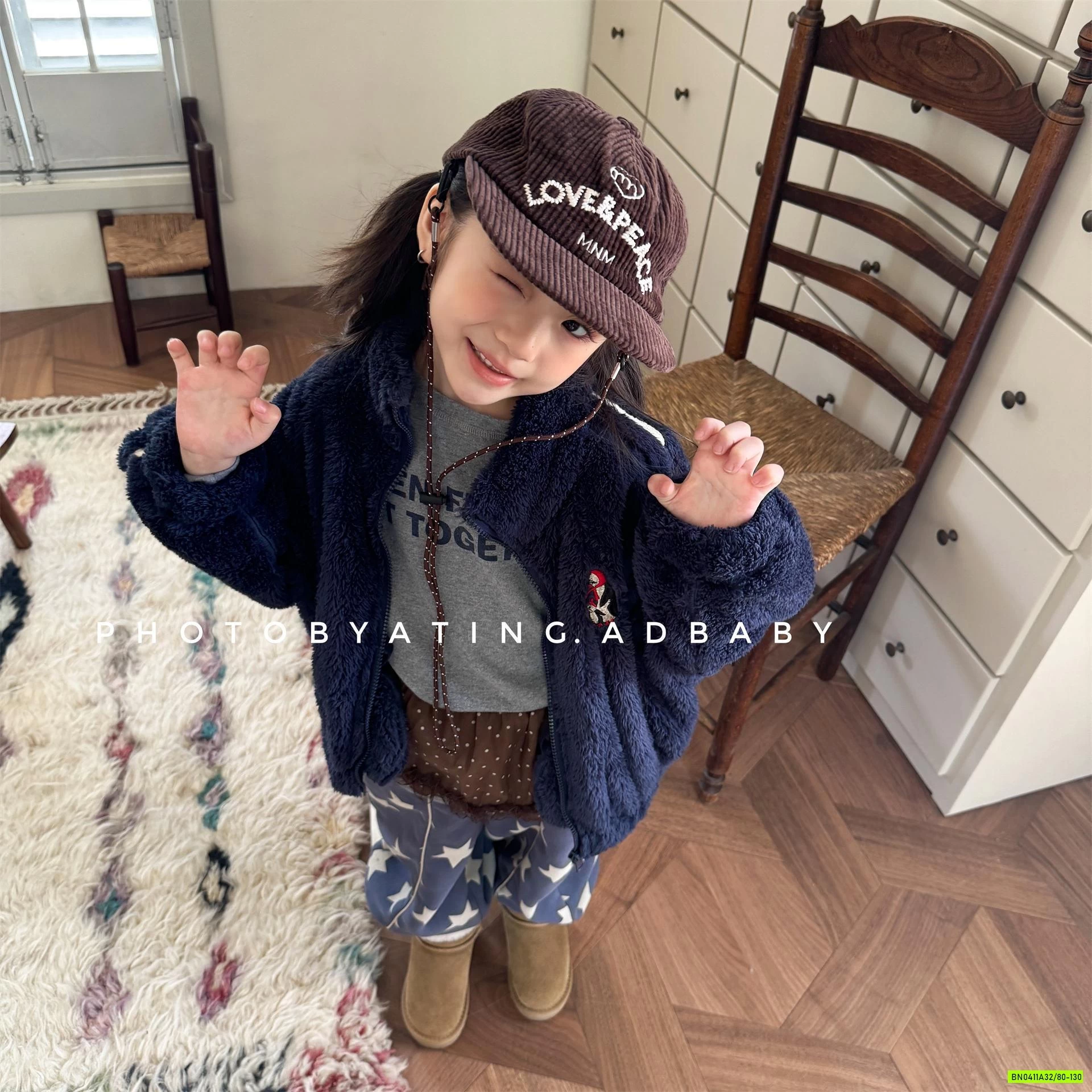 KHOÁC LÔNG THÊU LOGO ADBABY