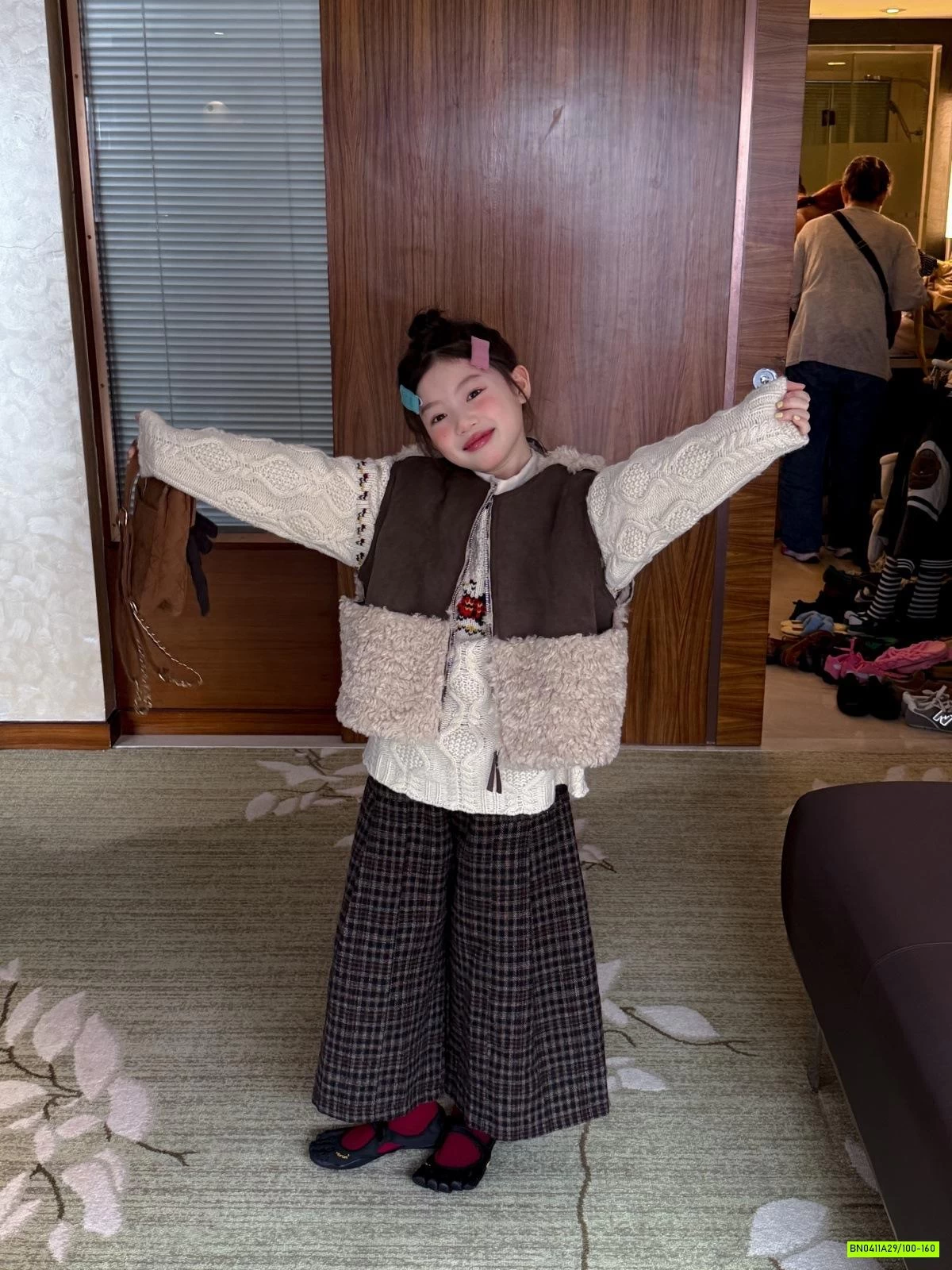 KHOÁC GILE DA LỘN PHỐI LÔNG CỪU