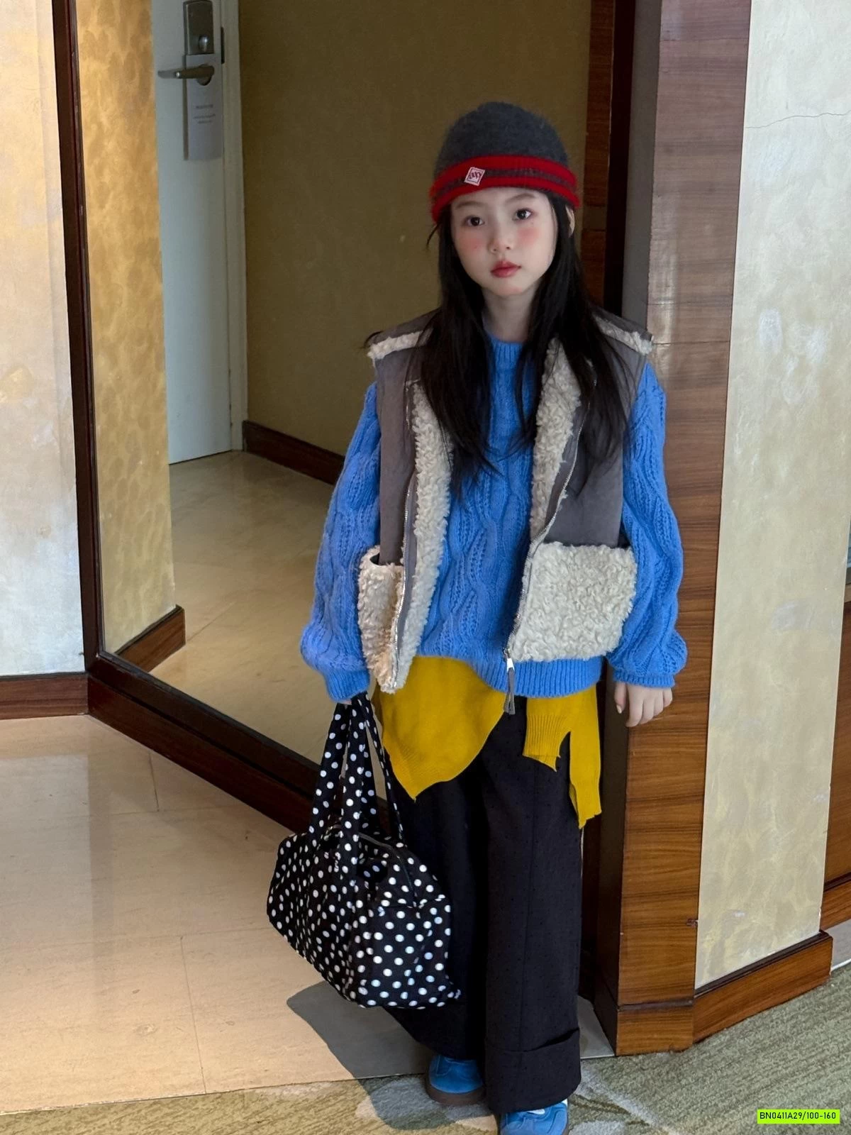 KHOÁC GILE DA LỘN PHỐI LÔNG CỪU