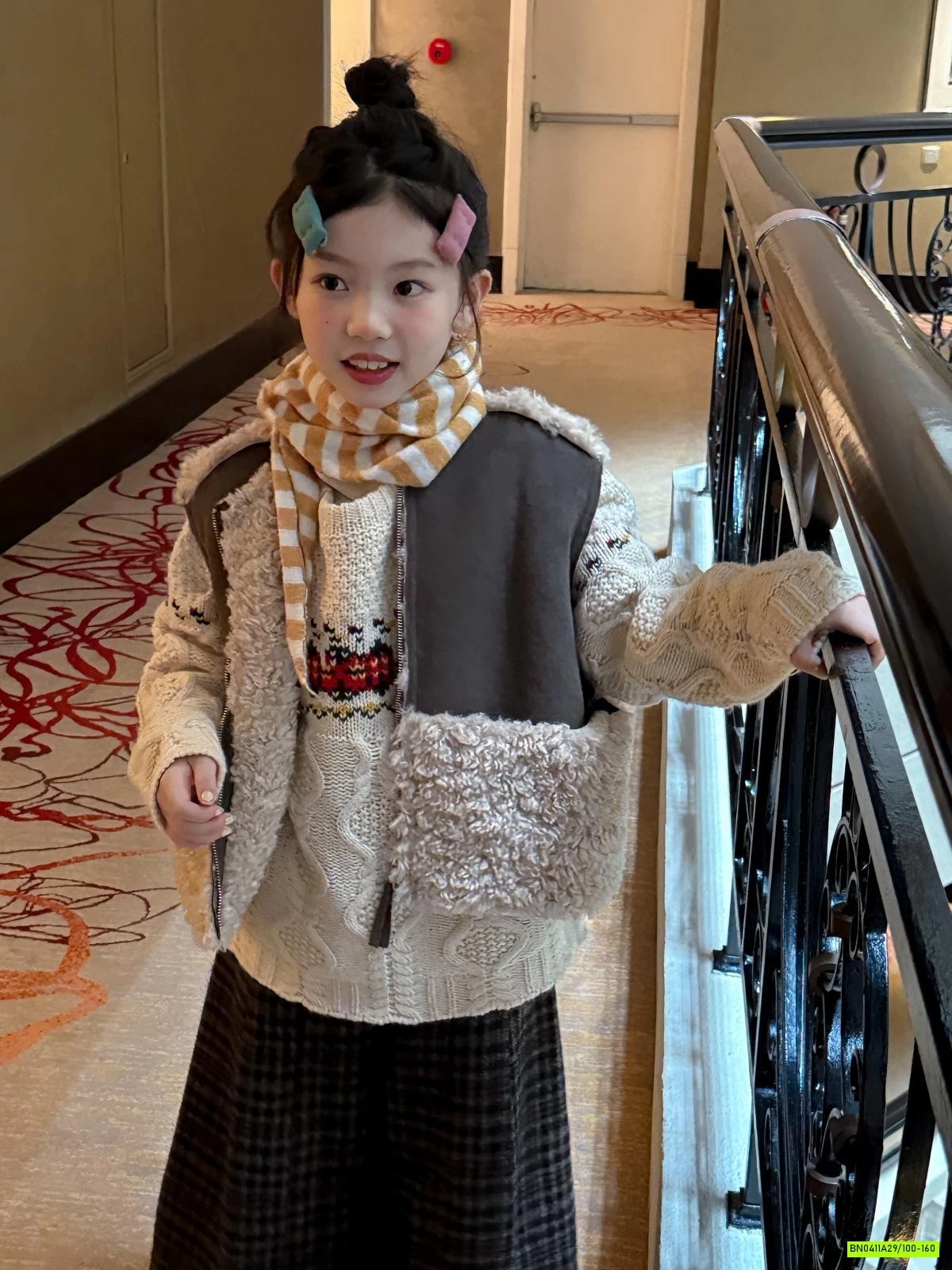 KHOÁC GILE DA LỘN PHỐI LÔNG CỪU