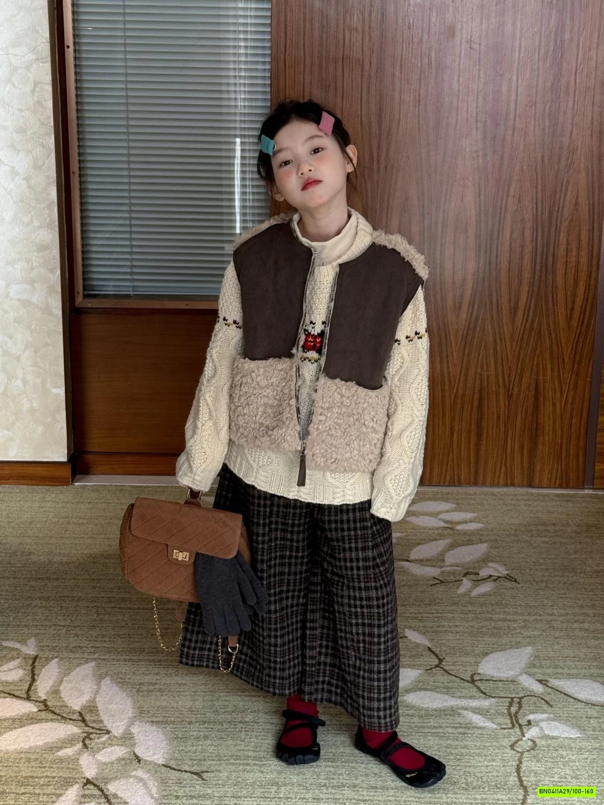 KHOÁC GILE DA LỘN PHỐI LÔNG CỪU