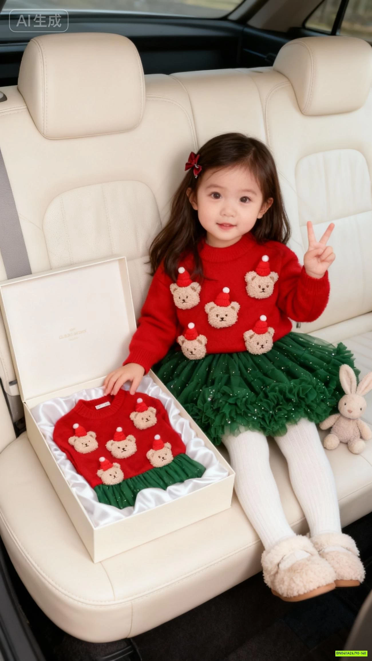 SÉT ÓA LEN GẮN GẤU MIX CV TUTU XANH