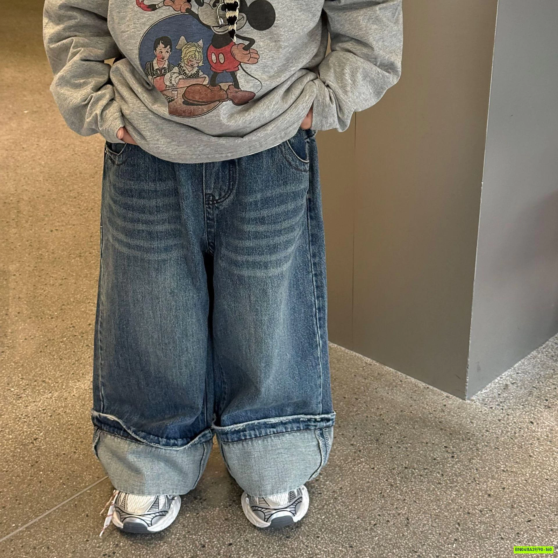 JEAN SUÔNG GẤP GẤU FANSHU